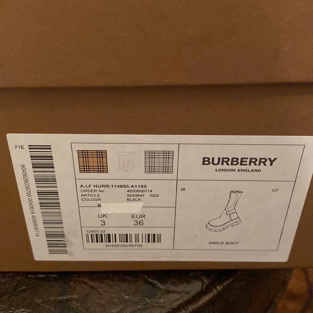 NEW SEASON BURBERRY - HURR BOOTS - Picture 12 of 12